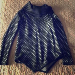 Knit cowl neck sweater